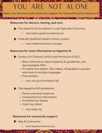 Hep B Support Community Resources 6